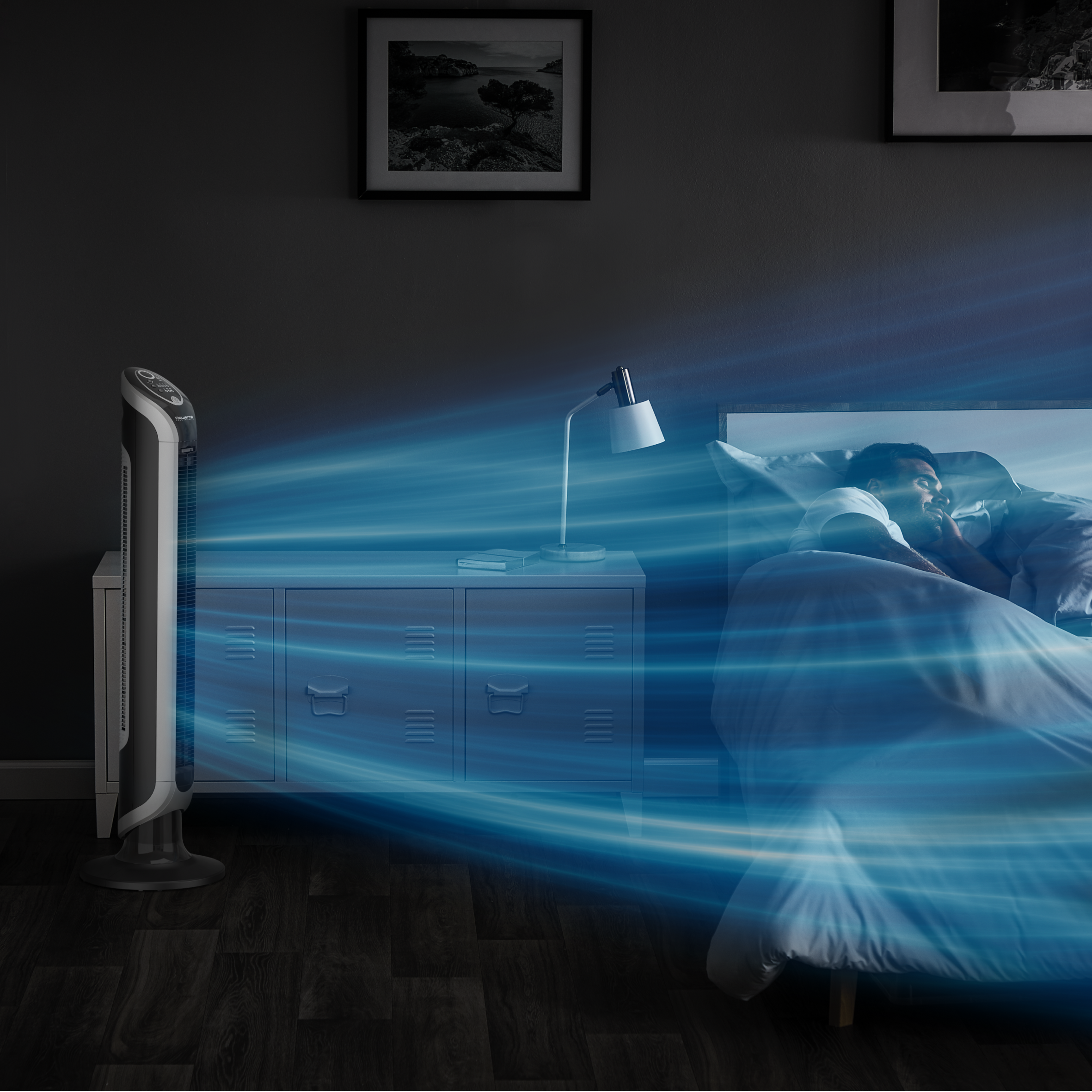 Rowenta Turmventialtor kühlt in der Nacht
