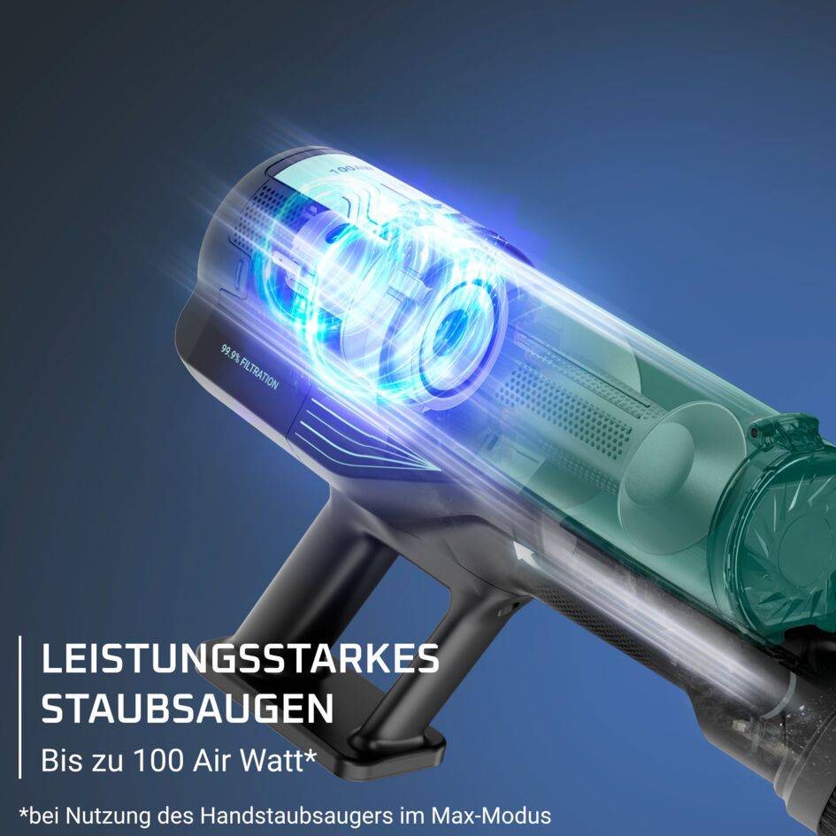 X-FORCE 8.80, kabelloser Akku-Staubsauger, starke Reinigungskraft, 100 AW*