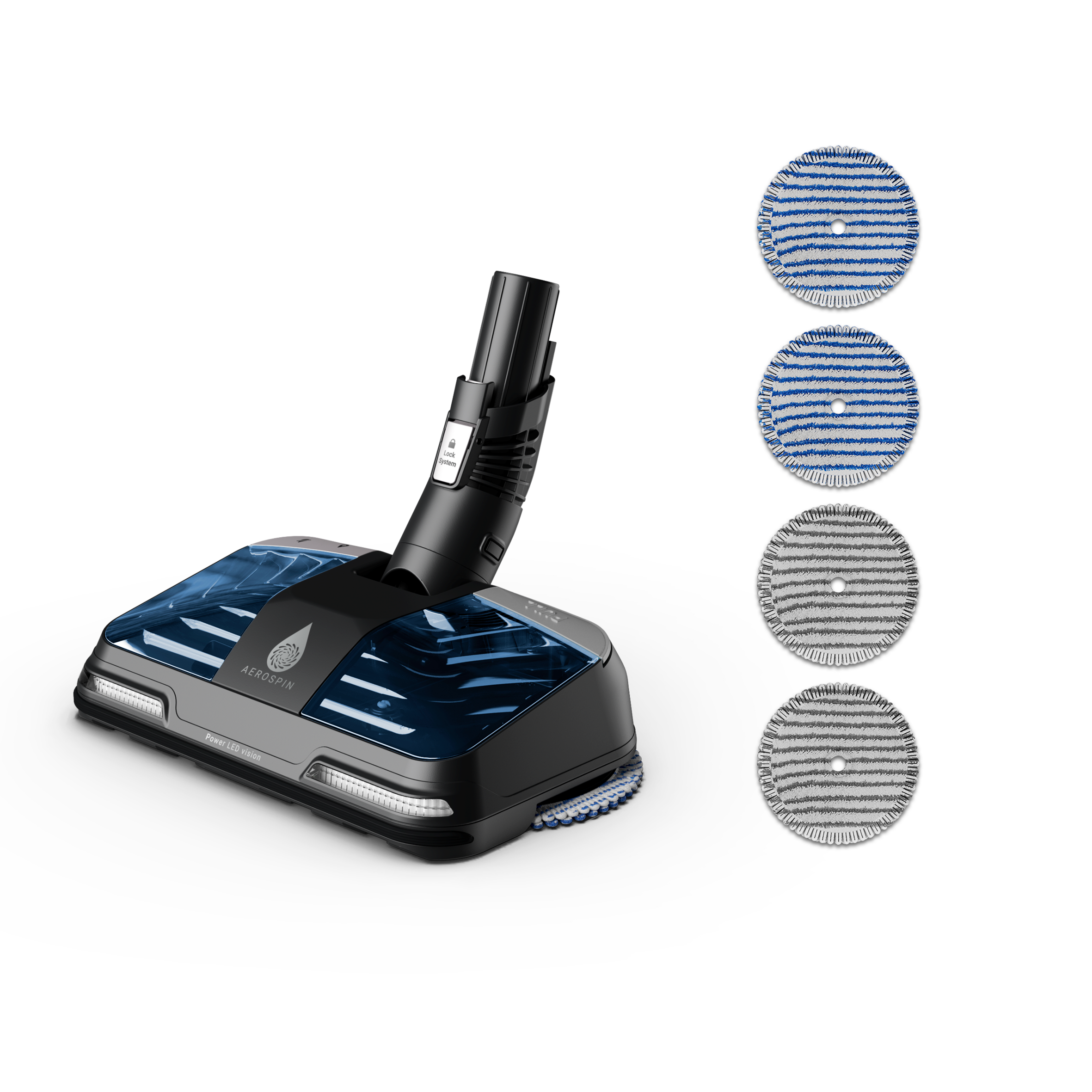 Mikrofaser-Mopps x4 ZR009503 für Aerospin-Kopf