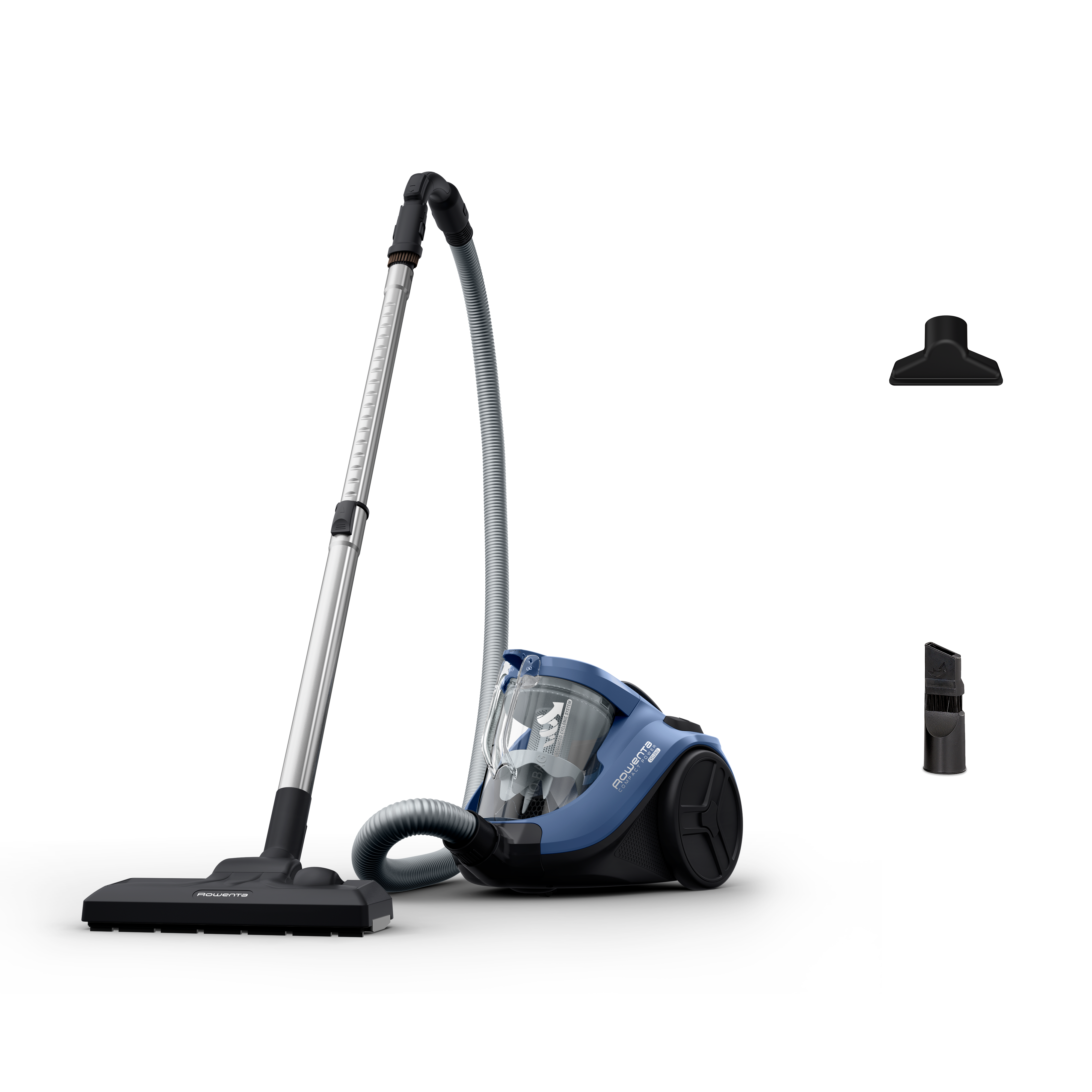 Rowenta Compact Power Cyclonic Bagless Vacuum Cleaner, Classic Kit, Advanced Filtration, Great Dust Pick-Up, Compact Design,RO3721EA