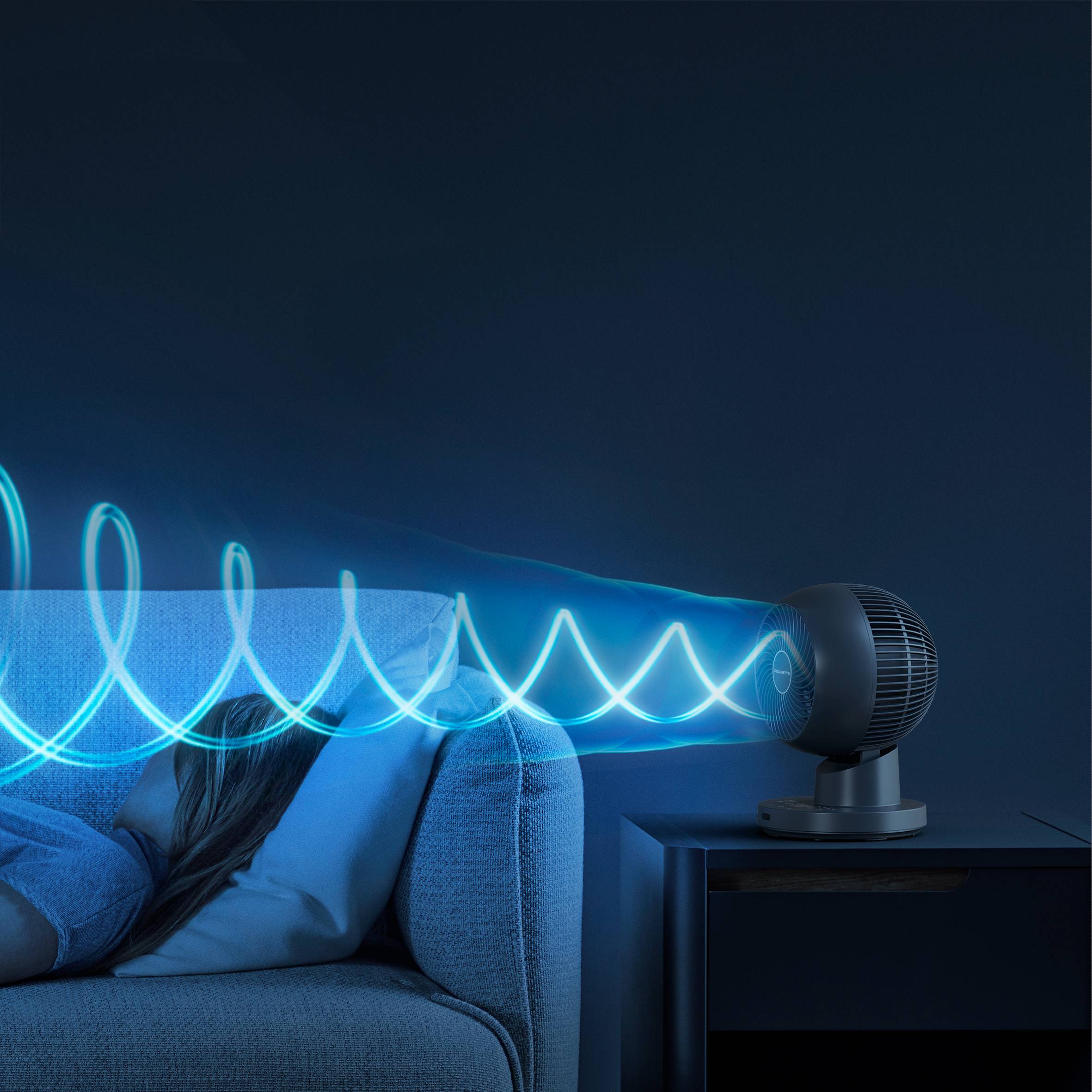 Rowenta Turbo Twist Silence Ventilator im Schlafzimmer