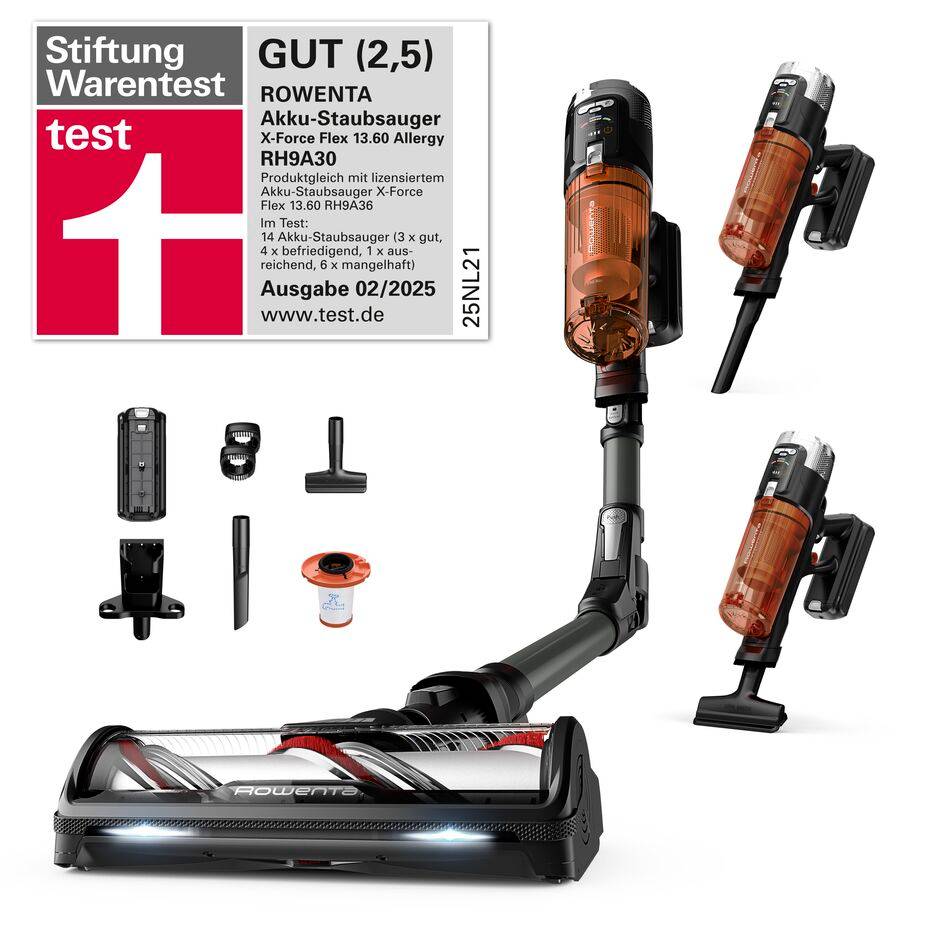 X-Force Flex 13.60, Cordless Stick Vacuum Cleaner, Allergy Model, Deep-Cleaning Power