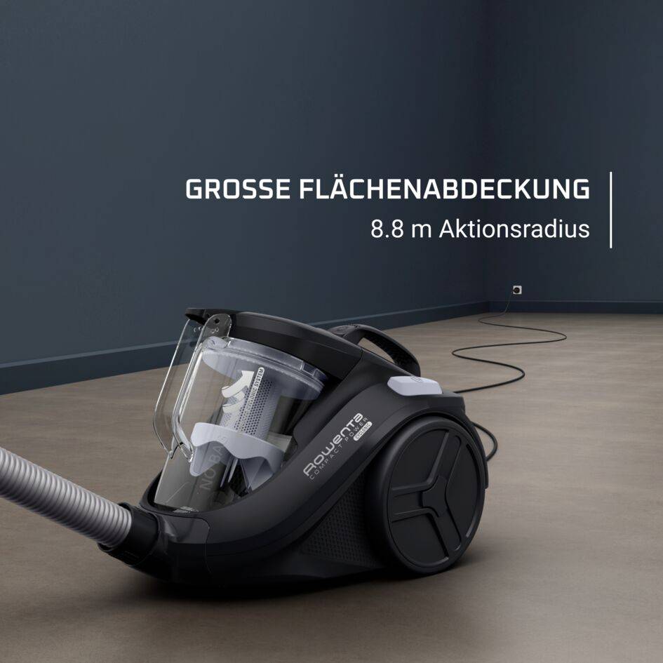 Compact Power Cyclonic Staubsauger ohne Beutel RO3725