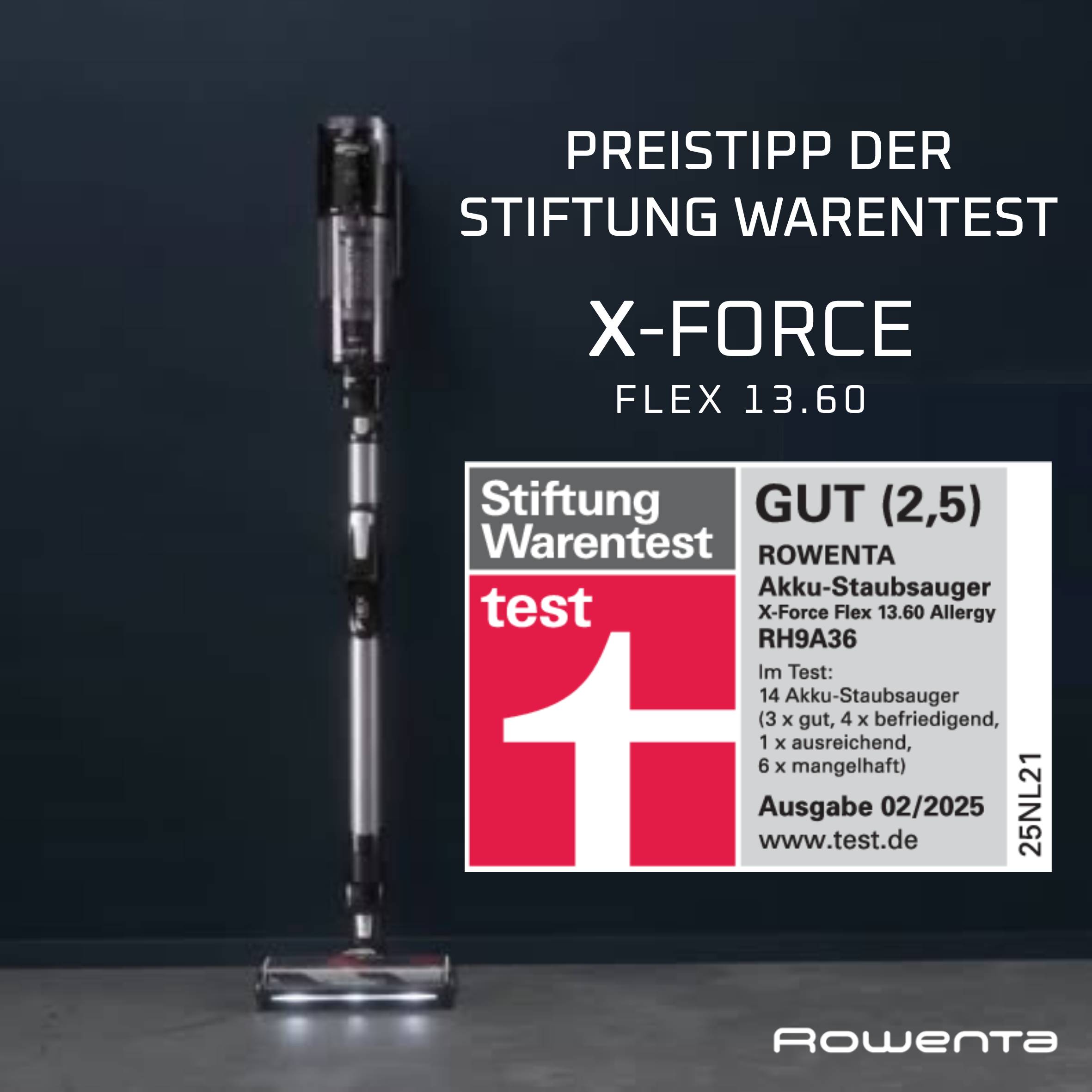 X-Force Flex 13.60 Allergy Akkustaubsauger RH9A36