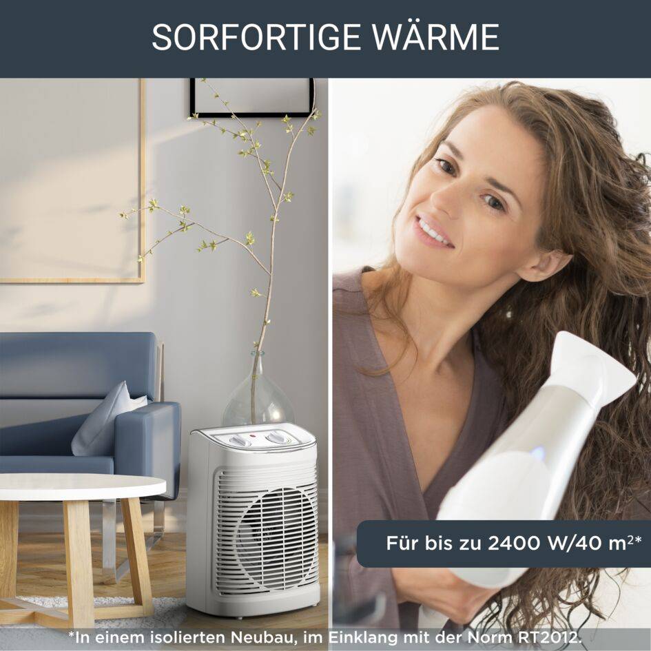 Rowenta Instant Comfort Aqua Heizlüfter für das Badezimmer