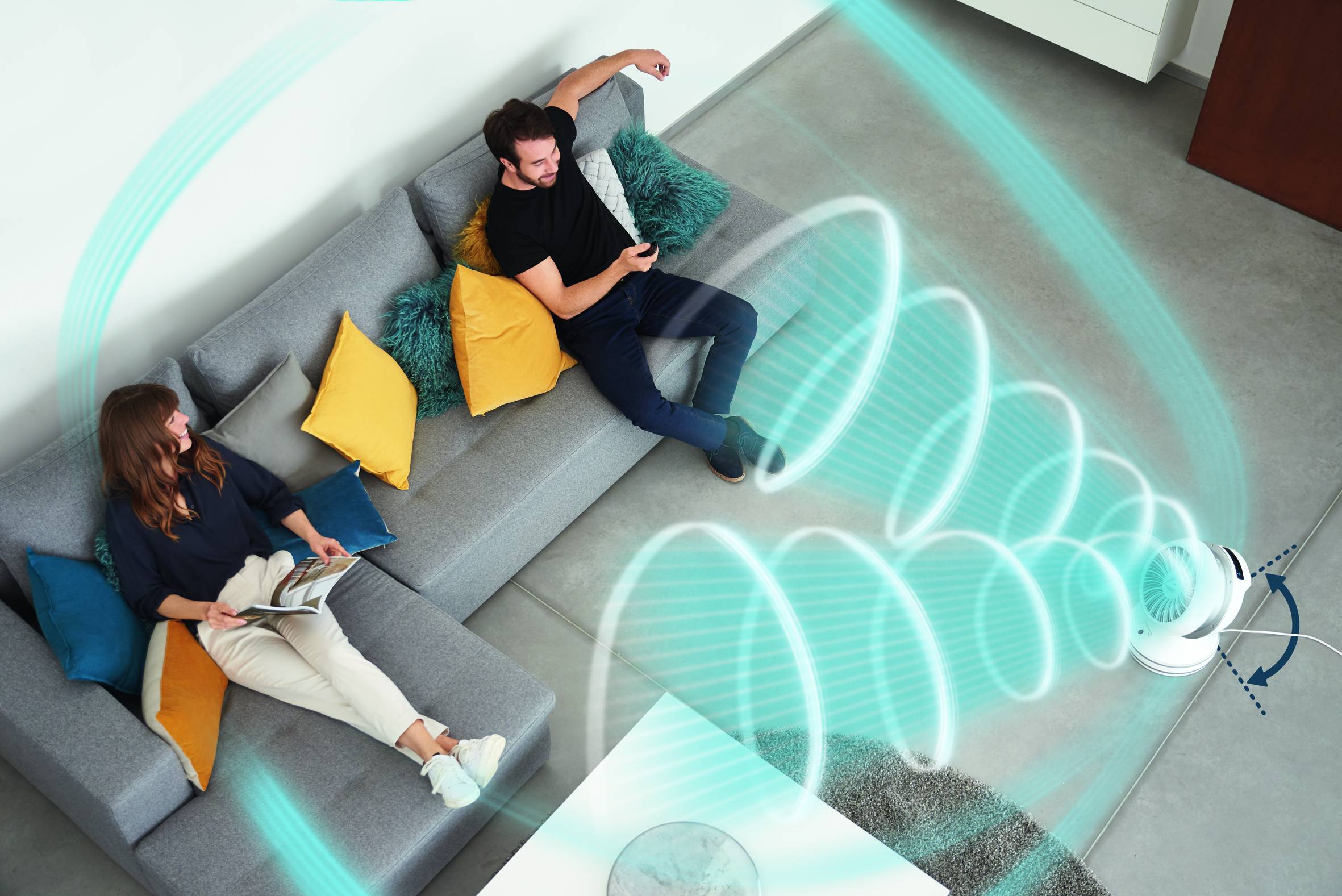 Air Force Intense 2-in-1 Ventilator und Heizlüfter HQ7152