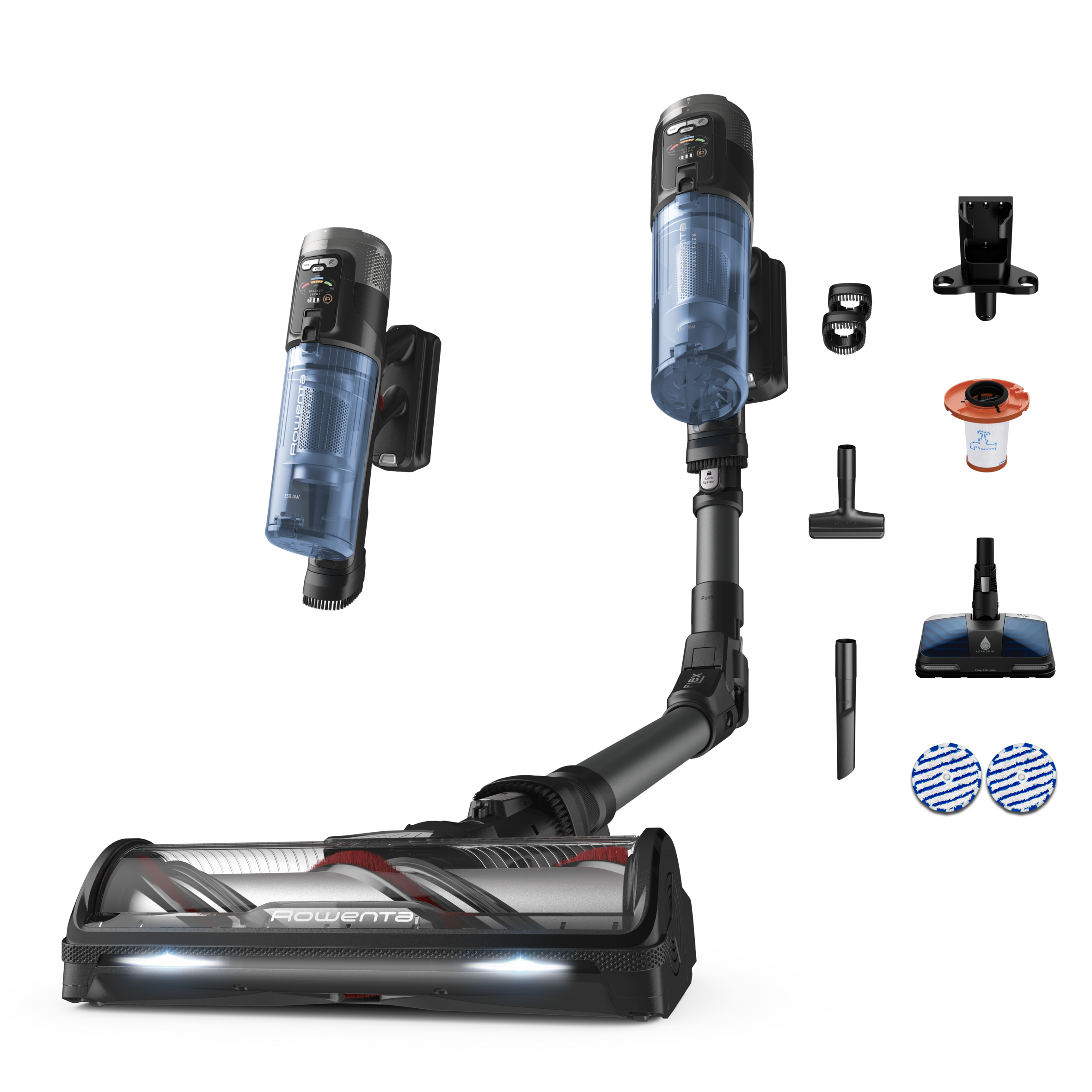 X-Force Flex 12.60 Neo, Cordless Stick Vacuum Cleaner, Allergy Aqua, Deep-Cleaning Power