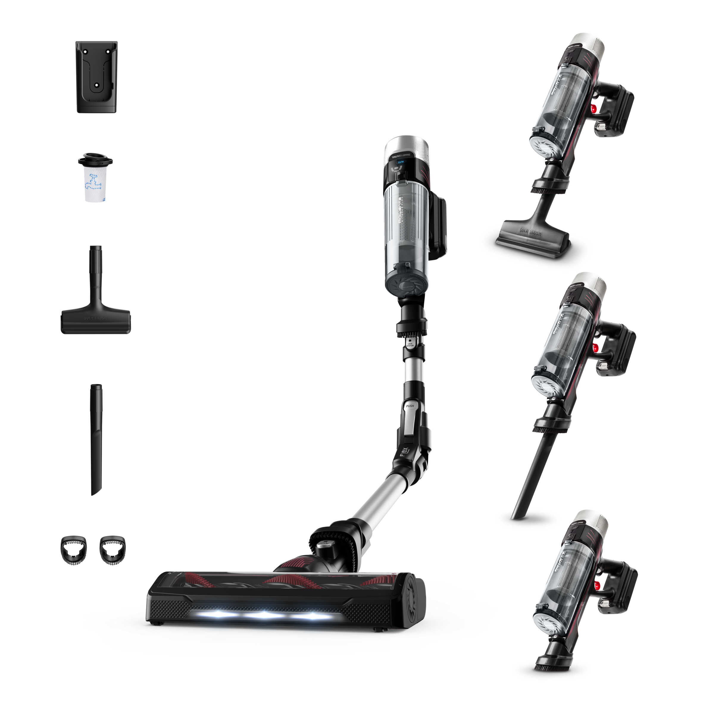 X-Force Flex 9.60, kabelloser Akkusauger, tiefenwirksame Saugkraft, 100 Air Watt