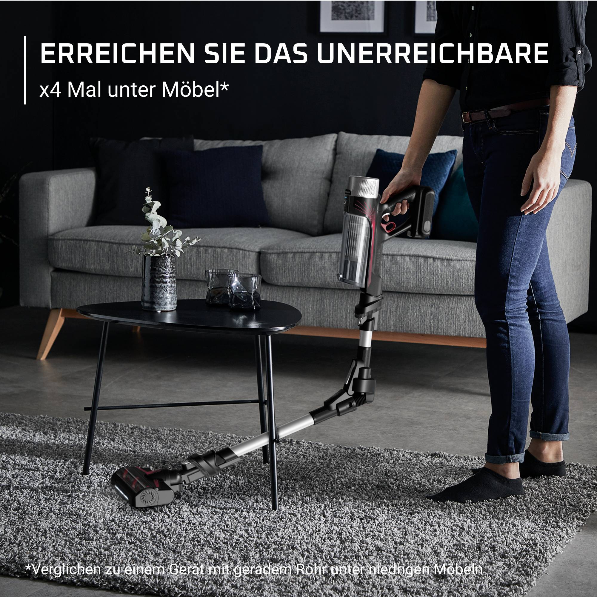 X-Force Flex 9.60, kabelloser Akkusauger, tiefenwirksame Saugkraft, 100 Air Watt