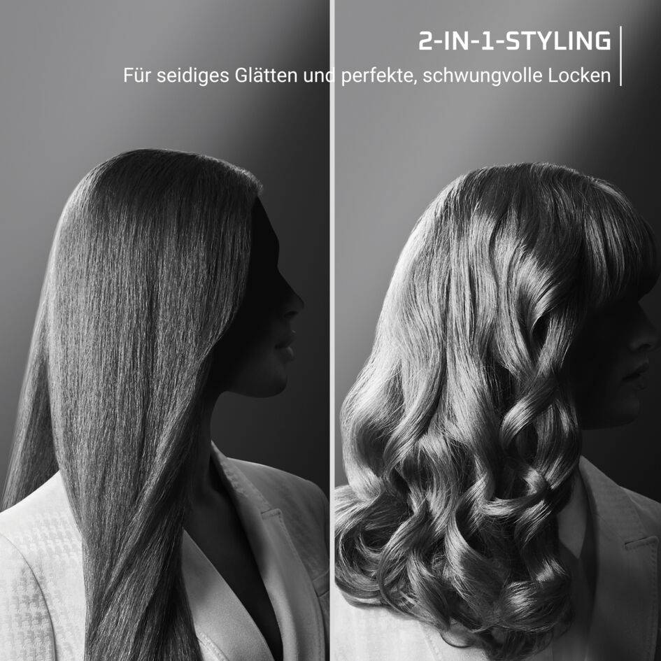 Thermostyle 2-in-1 Haarglätter und Lockenstab SF712L