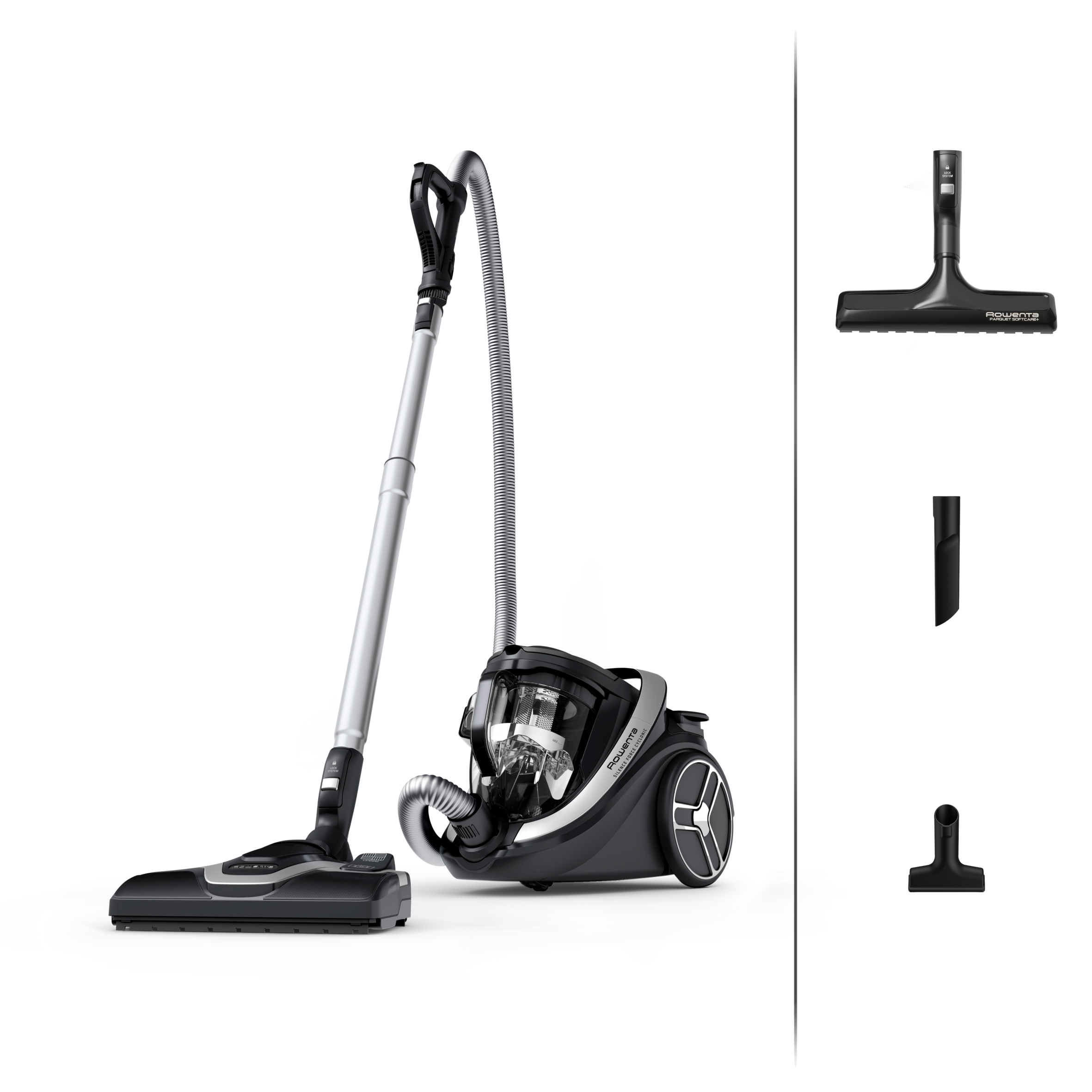 Silence Force Cyclonic Effitech Canister Vacuum Cleaner, Parquet Model