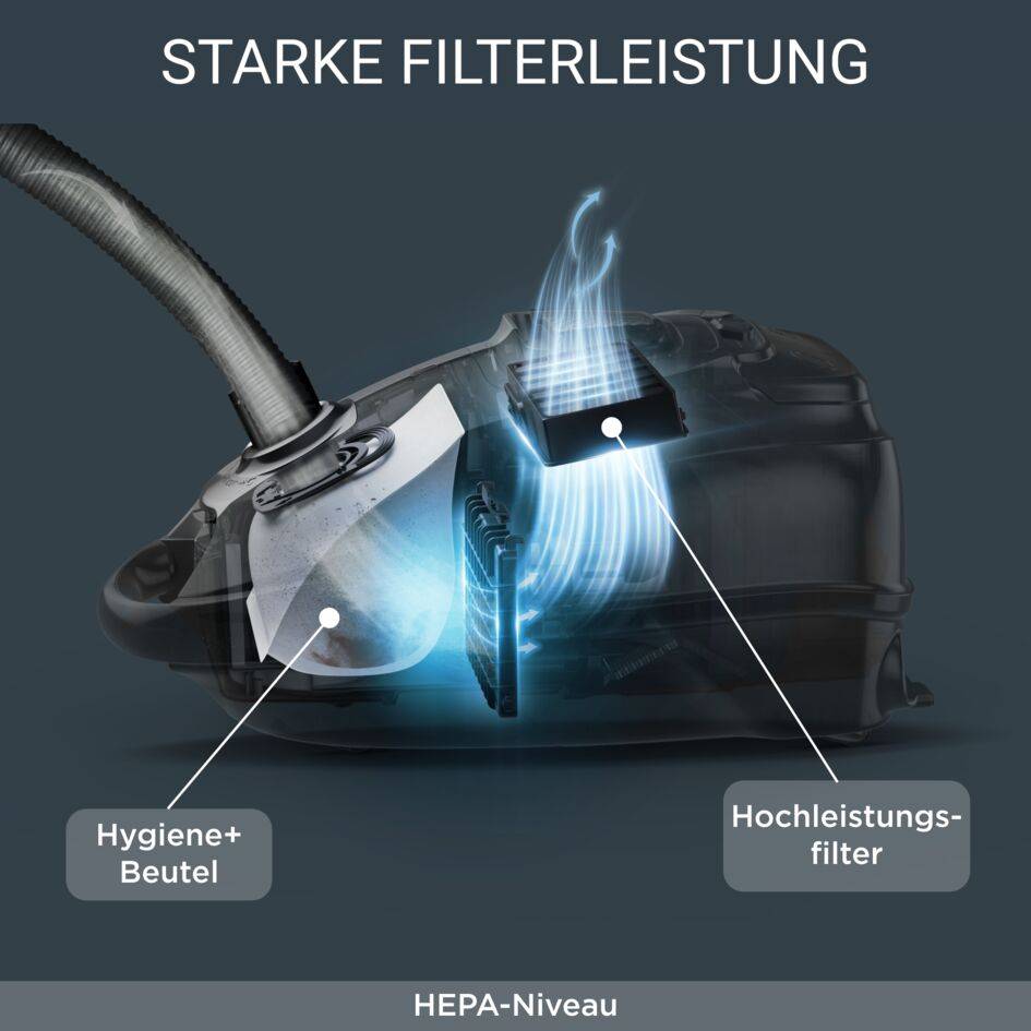 Silence Force Allergy+ Staubsauger mit Beutel RO7457