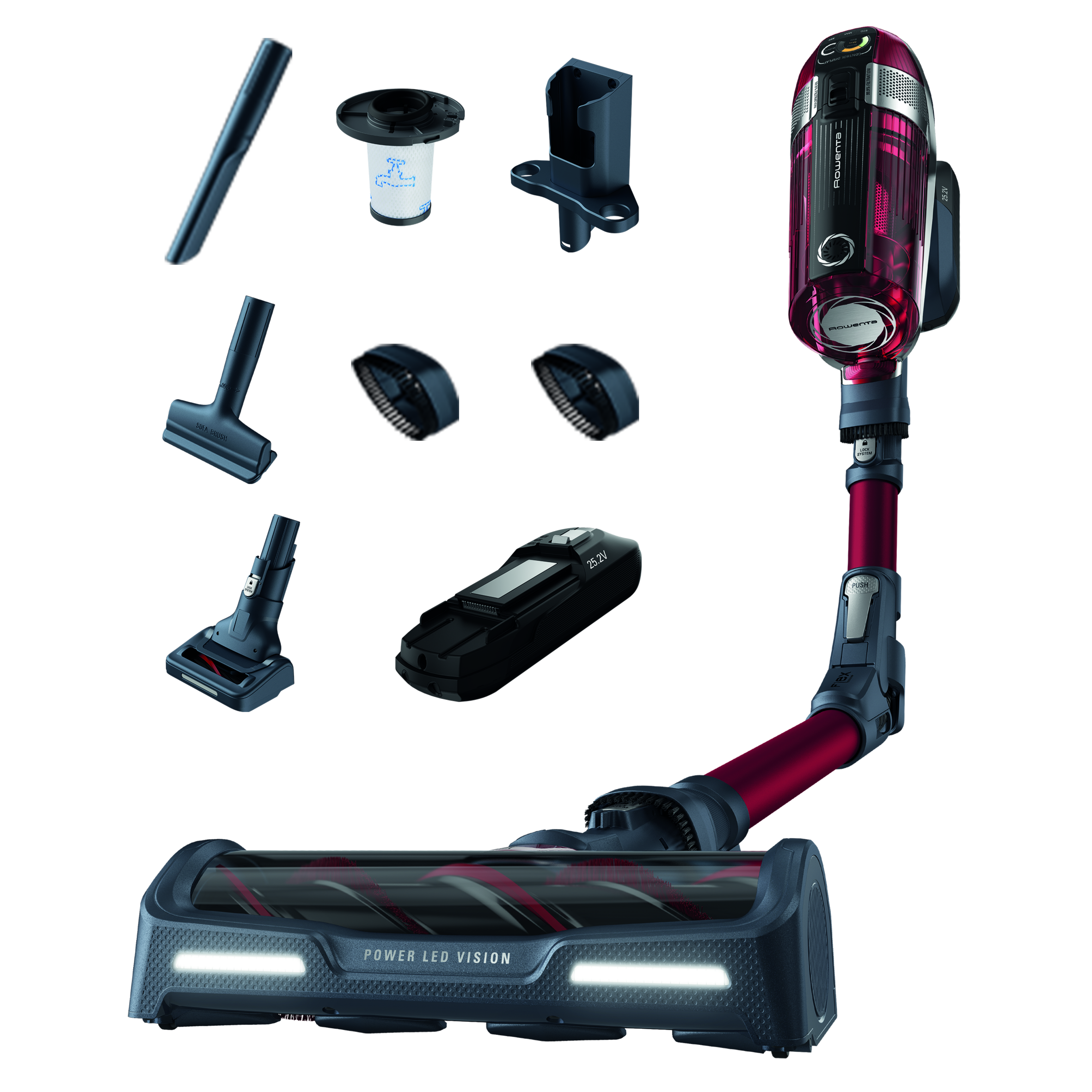 KABELLOSER AKKU-STAUBSAUGER X-FORCE 11.60 ANIMAL KIT MIT 2. AKKU