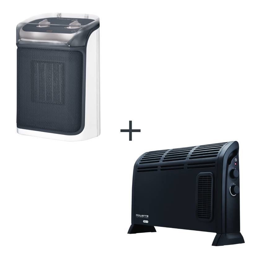 Spar-Set: Mini Excel Aqua Kreamik-Heizluefter und Vectissimo Konvektorheizung