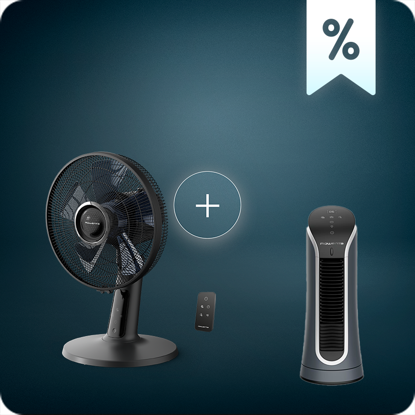 Spar-Set: Turbo Silence Extreme+ Tischventilator und Eole Compact Miniturm-Ventilator