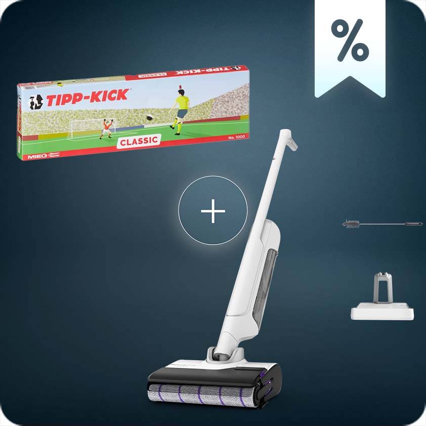 X-Clean 10 Nass-Trockensauger: Der WM-Deal für gründliche Reinigung - Mit GRATIS Tipp-Kick-Spiel im Wert von 44,90€