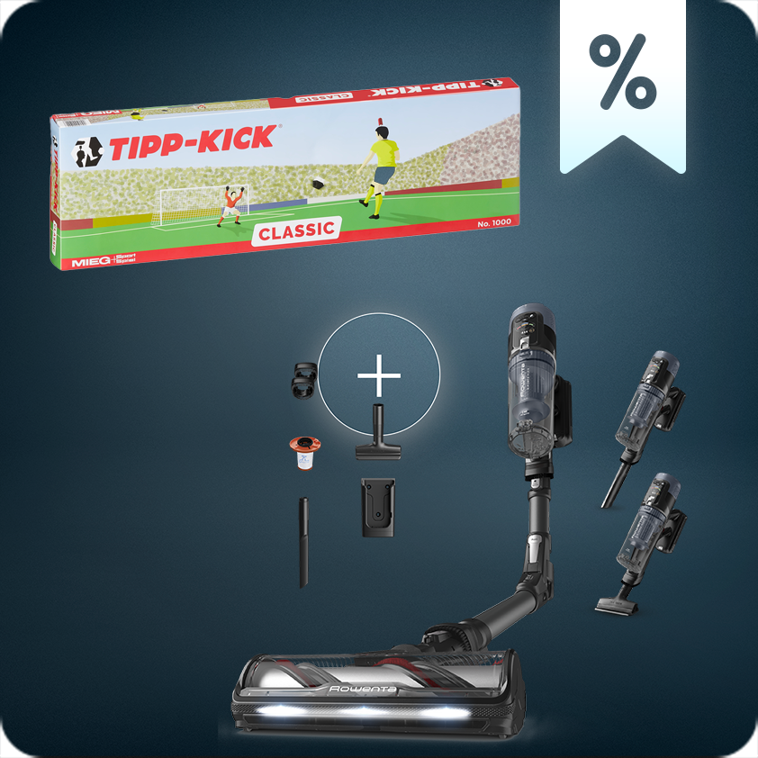 X-Force Flex 14.80: Der WM-Deal für ein sauberes Zuhause - Mit GRATIS Tipp-Kick-Spiel im Wert von 44,90€